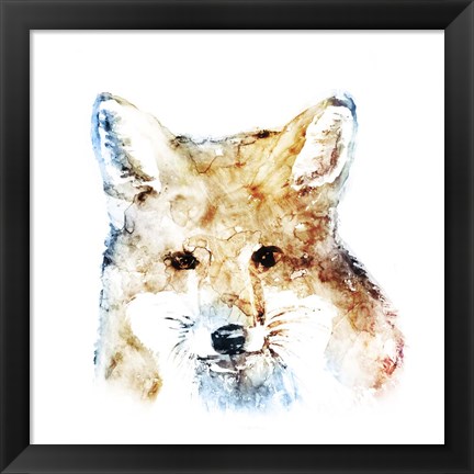 Framed Watercolour Fox Print