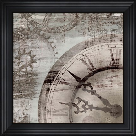 Framed Tick Tock I Print
