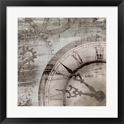 Framed Tick Tock I Print