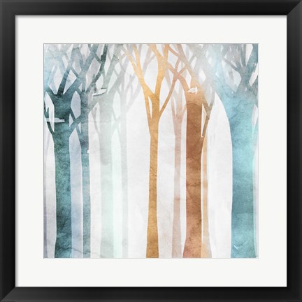 Framed Dancing Trees I Print