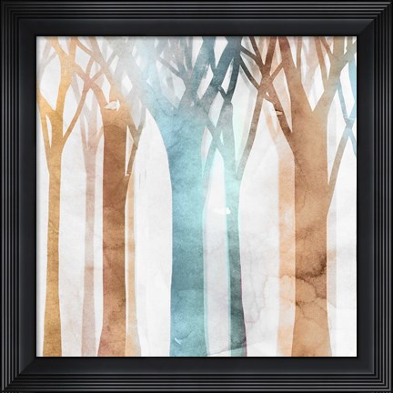 Framed Dancing Trees II Print