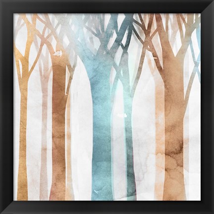 Framed Dancing Trees II Print