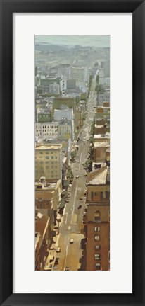 Framed San Fran Cityscape I Print