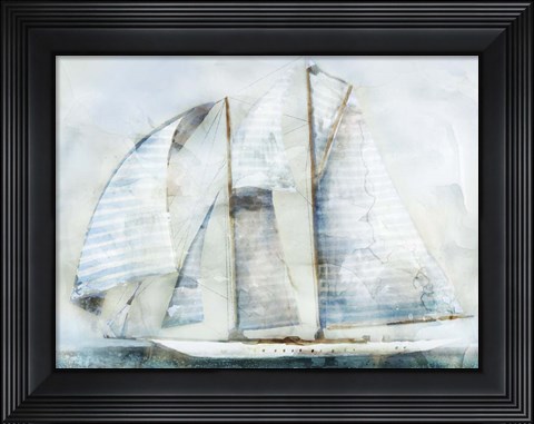Framed Sailboat Blues II Print