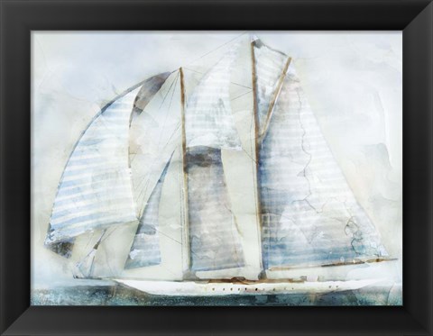 Framed Sailboat Blues II Print