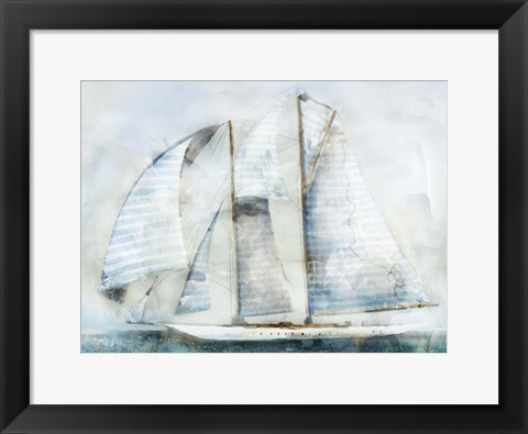 Framed Sailboat Blues II Print