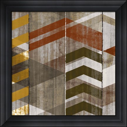 Framed Chevron Serenade II Print