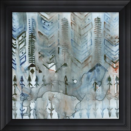 Framed Mezzoteal II Print