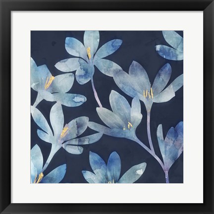 Framed Mystique Blue I Print