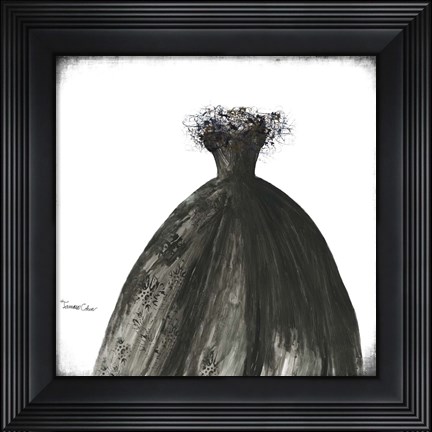 Framed Black Dress I Print