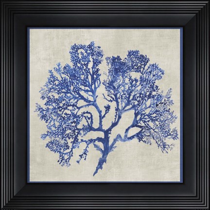 Framed Cobalt Coral I Print
