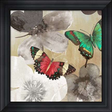 Framed Aflutter I Print