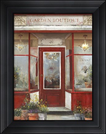 Framed Flower Shop Print