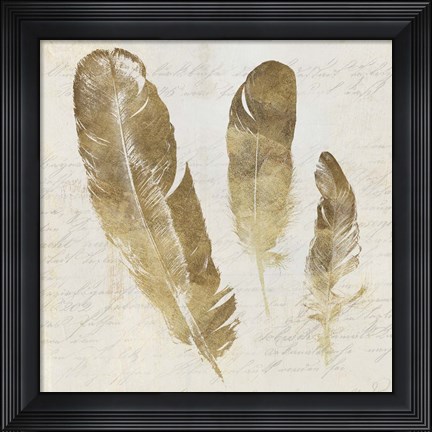 Framed Feather Softly I Print