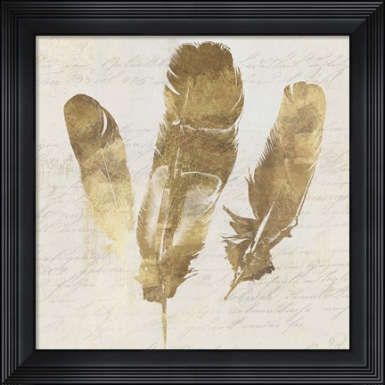 Framed Feather Softly II Print