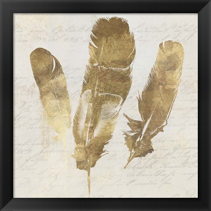 Framed Feather Softly II Print