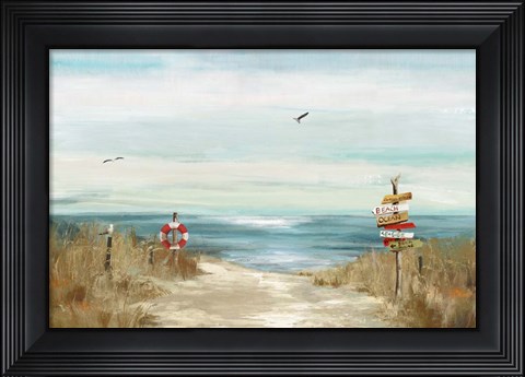Framed Beach Bird Print