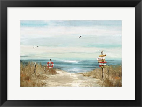 Framed Beach Bird Print