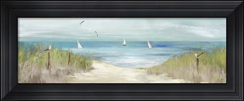 Framed Beachlong Birds Print