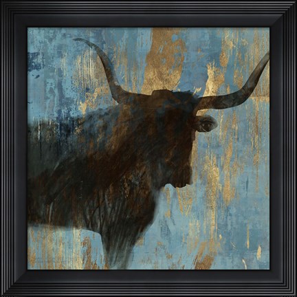 Framed Bison I Print