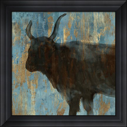 Framed Bison II Print