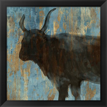 Framed Bison II Print