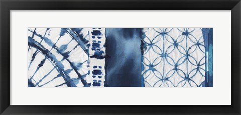 Framed Shibori Patchwork II Print