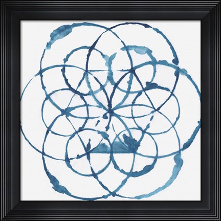 Framed Indigo Dye IX Print