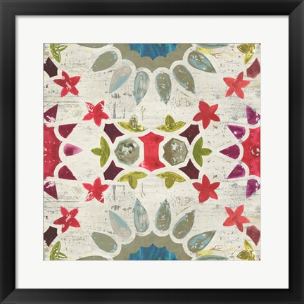 Framed Folky IV Print