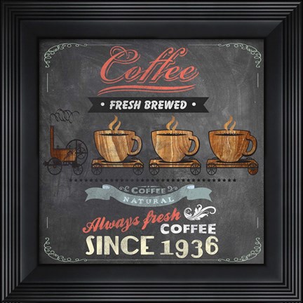 Framed Coffee Board II Print
