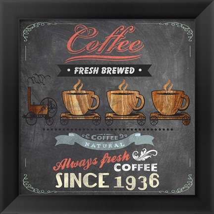 Framed Coffee Board II Print