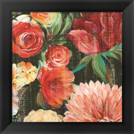 Framed Lavish Blooms II Print