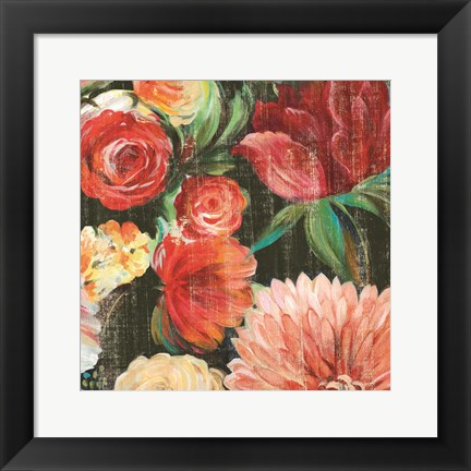 Framed Lavish Blooms II Print