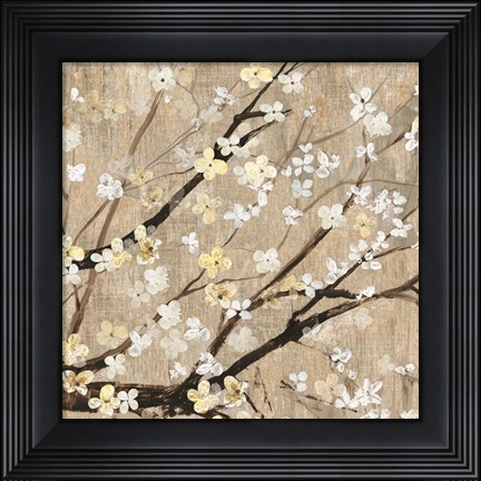 Framed Pearls in Bloom II Print