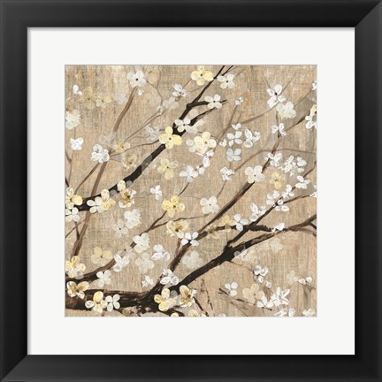 Framed Pearls in Bloom II Print