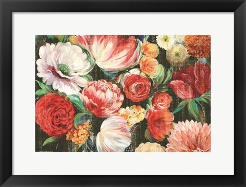 Framed Lush Floral I Print