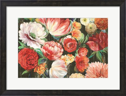 Framed Lush Floral I Print