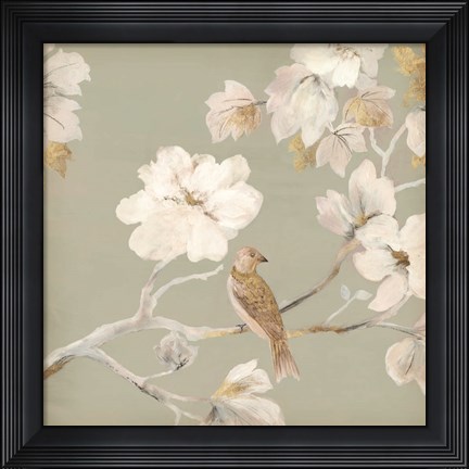 Framed Paradise Magnolia I Print
