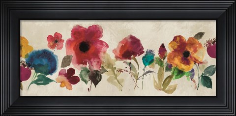 Framed Floral Dance II Print