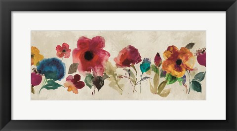 Framed Floral Dance II Print