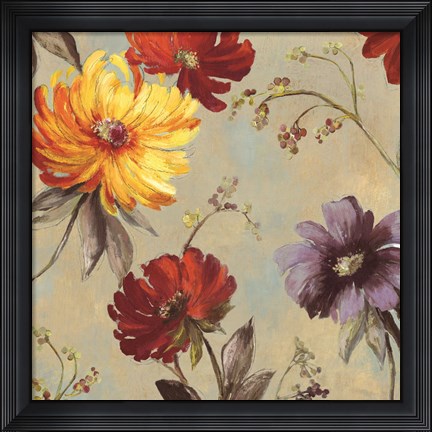 Framed Whimsical Floral II Print