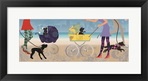 Framed Stroller Dogs II Print