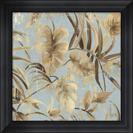 Framed Gold Palms I Print