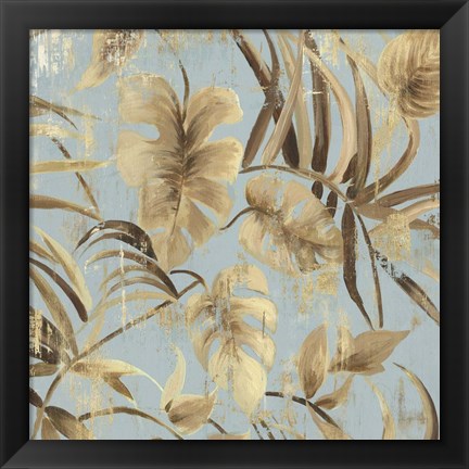 Framed Gold Palms I Print