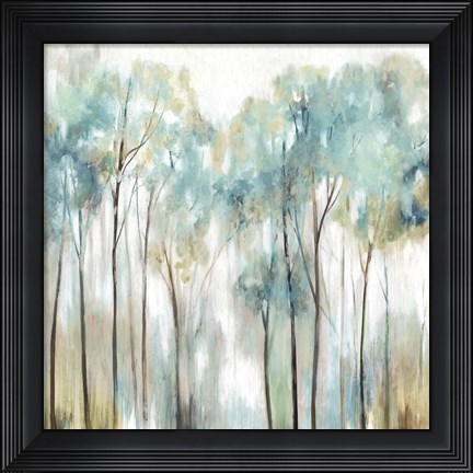 Framed Grace Land Teal Version Print