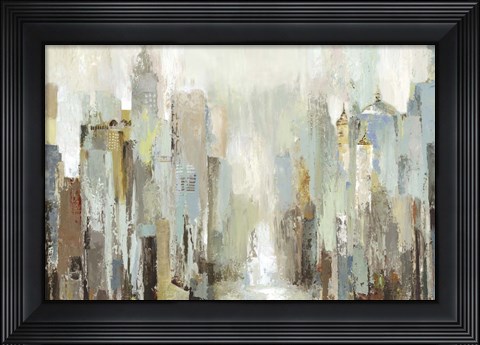 Framed Misty City Print