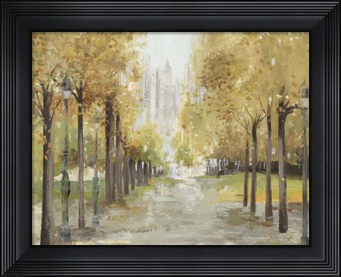 Framed Golden Pathway Print