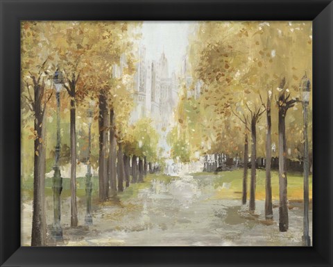 Framed Golden Pathway Print