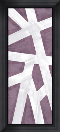 Framed Striped Purple II Print