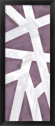 Framed Striped Purple II Print